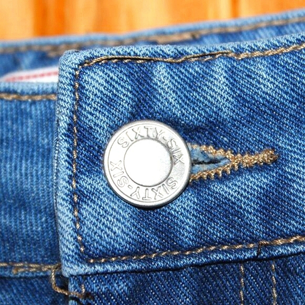 Los Angeles Sixty Six Vintage Denim Cargo Shorts - Size 9 - Picture 5 of 9